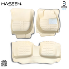 Honda City 5D With Plastic Pad Custom Floor Mat-2021-2025- 3 Pcs Beige