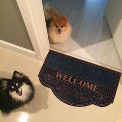 FLORAL WELCOME WITH CARPET DOOR MATS