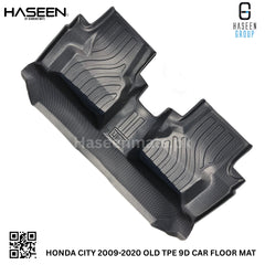 Haseen Honda City 9D TPE mat custom fit, top view