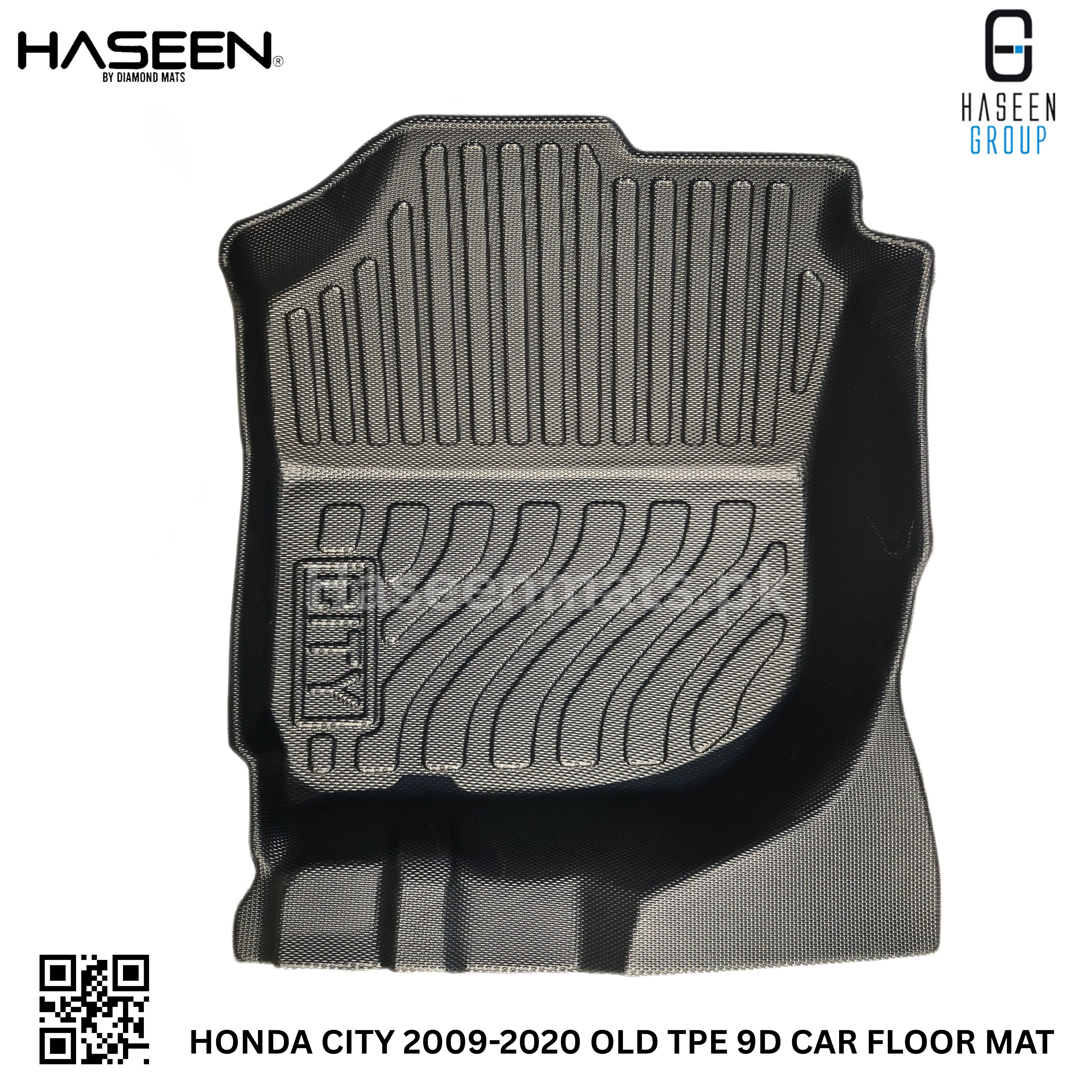 Haseen Honda City 9D TPE mat waterproof, easy to clean