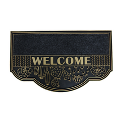 FLORAL WELCOME WITH CARPET DOOR MATS