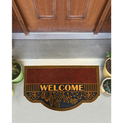 FLORAL WELCOME WITH CARPET DOOR MATS