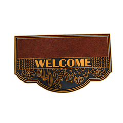 FLORAL WELCOME WITH CARPET DOOR MATS