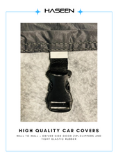 Haseen Spark Hyundai Santro car cover fitted, bumper-to-bumper