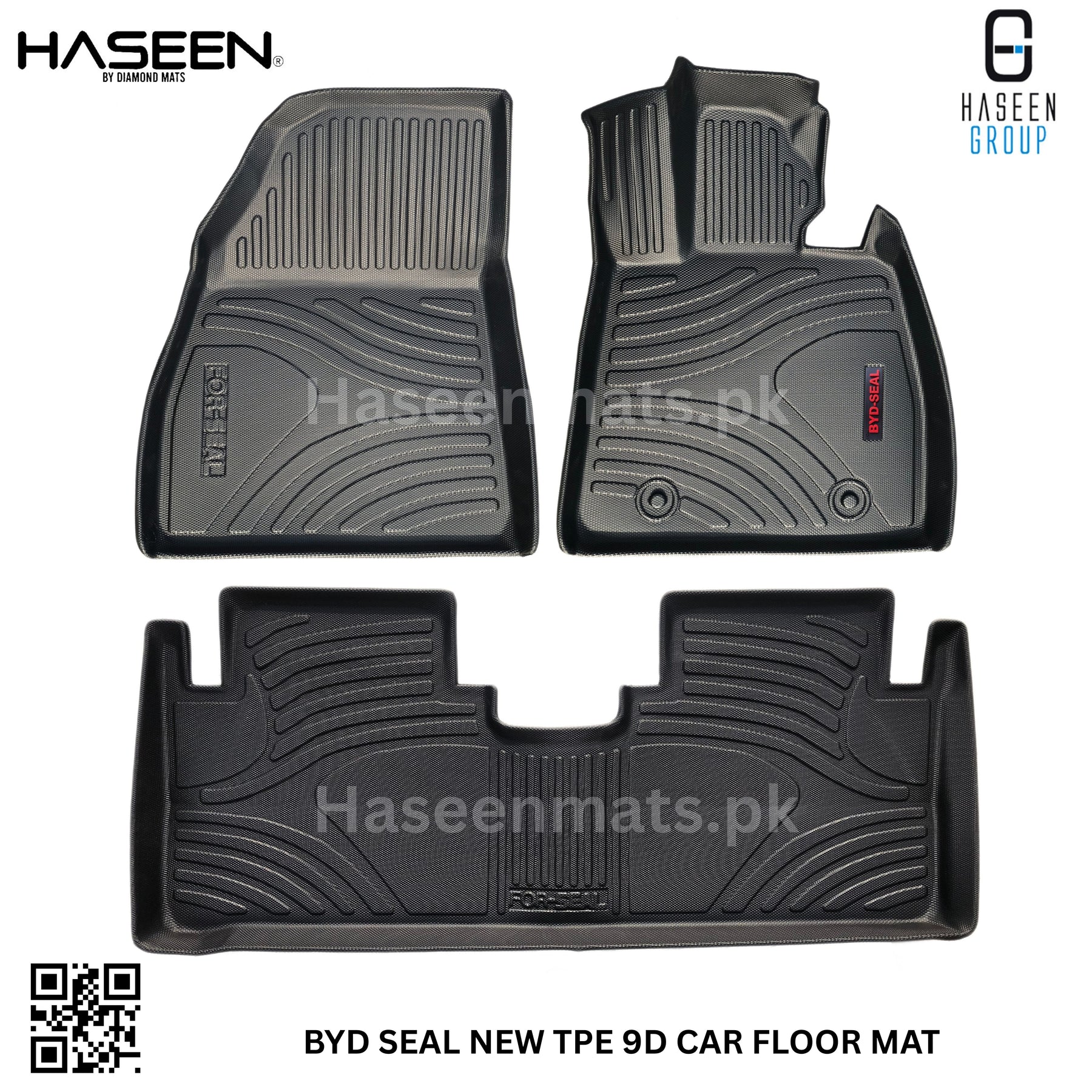 Haseen BYD Seal TPE floor liner, anti-skid nibs