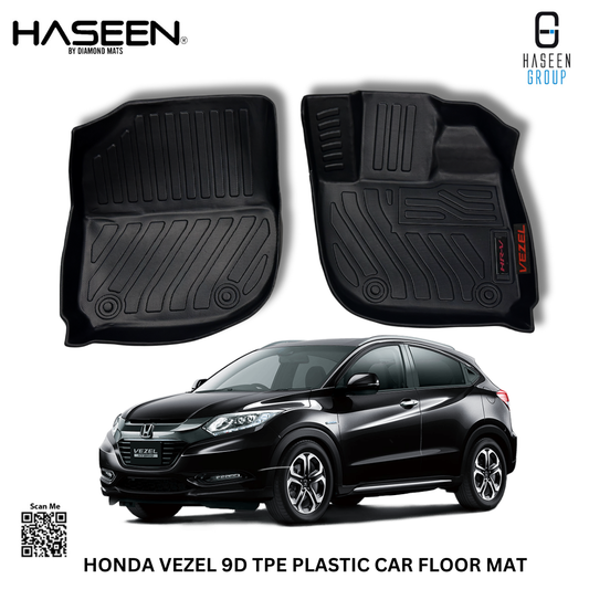 HONDA VEZEL 2014-2024 NEW STYLE LUXURY 9D TPE PLASTIC FLOOR MAT