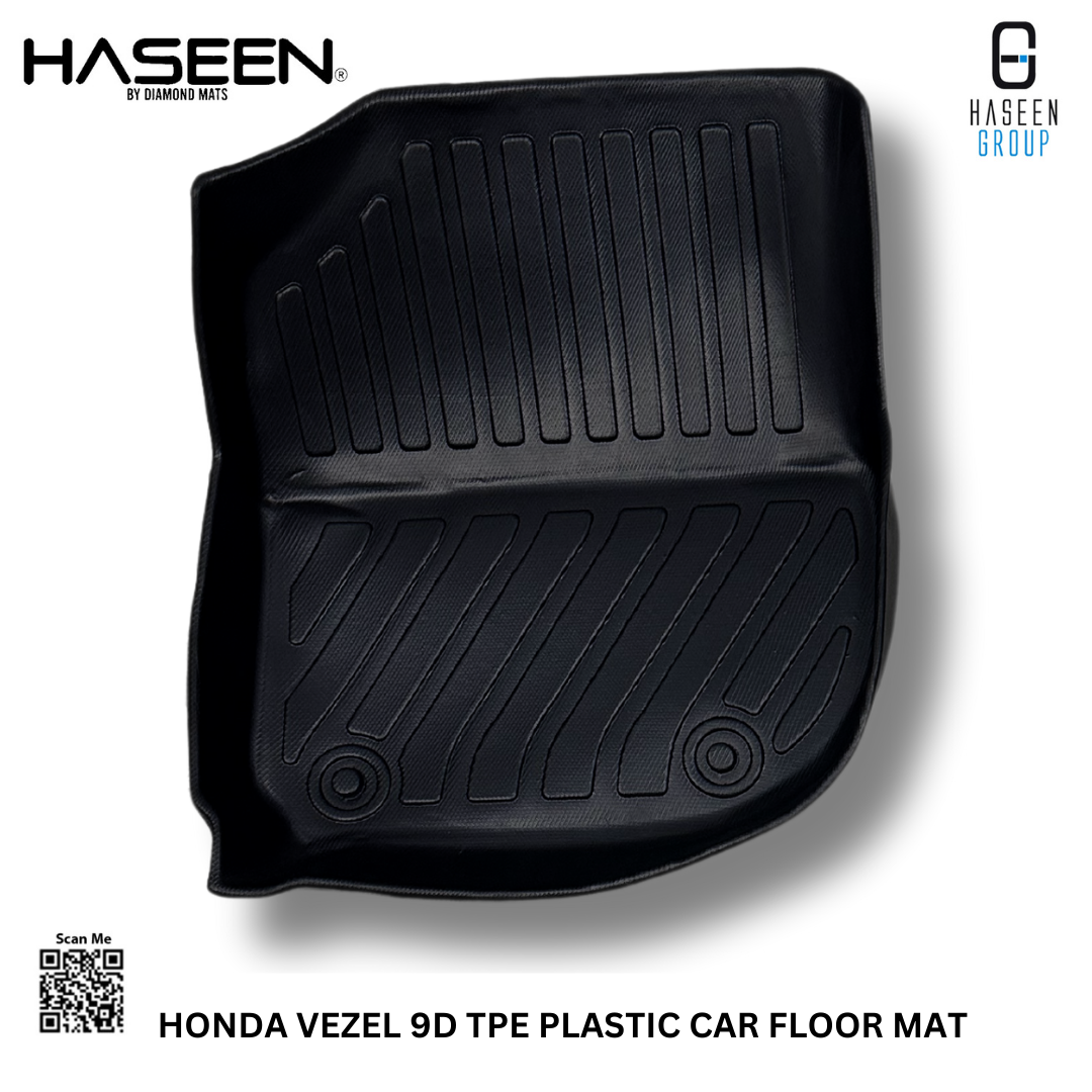 Haseen Honda Vezel 9D TPE mat custom fit, top view
