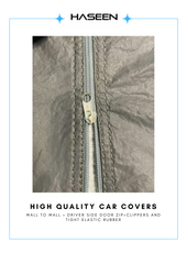Haseen Spark Hyundai Santro car cover mirror pocket detail