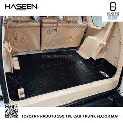 Haseen Toyota Prado FJ150 boot liner, custom-fit raised edges