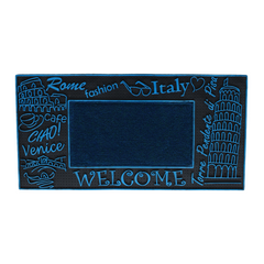 ROME FASHION WELCOME WITH CARPET INSIDE RUBBER DOOR MATS