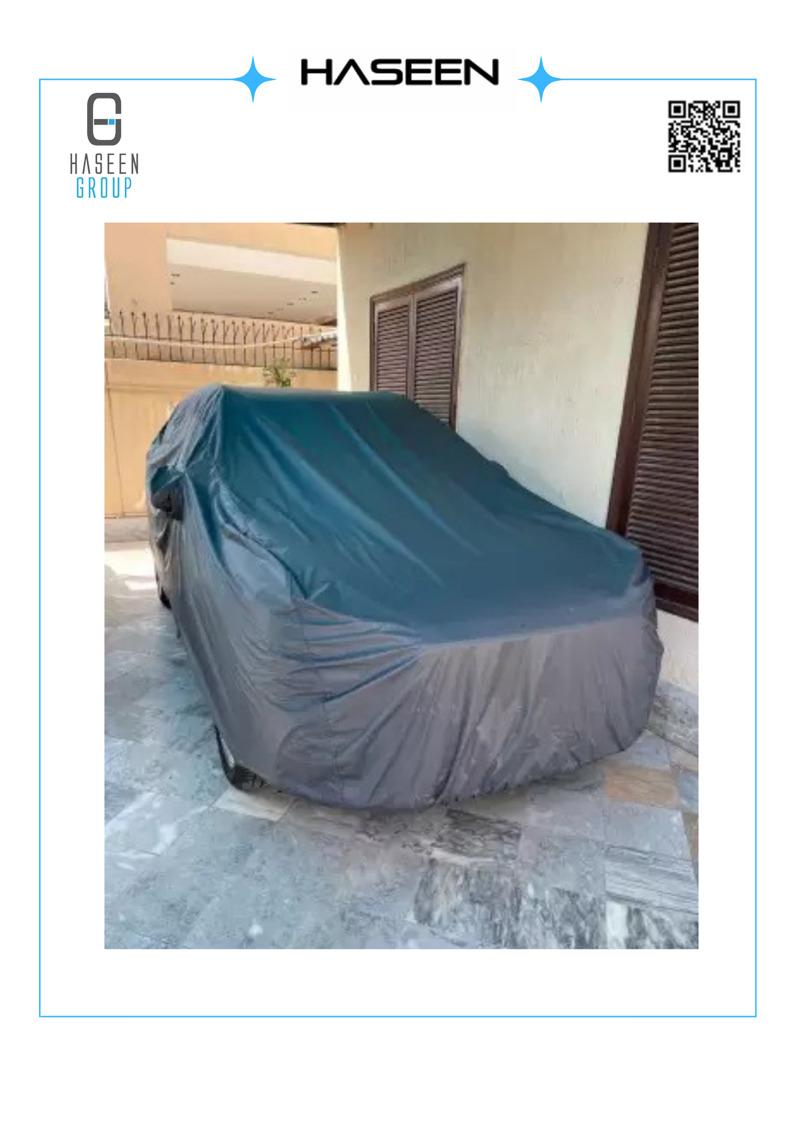 Haseen Spark Hyundai Santro car cover with carry bag