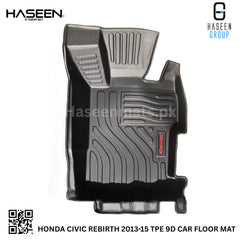 Haseen Honda Civic Rebirth 9D TPE mat anti-skid nibs