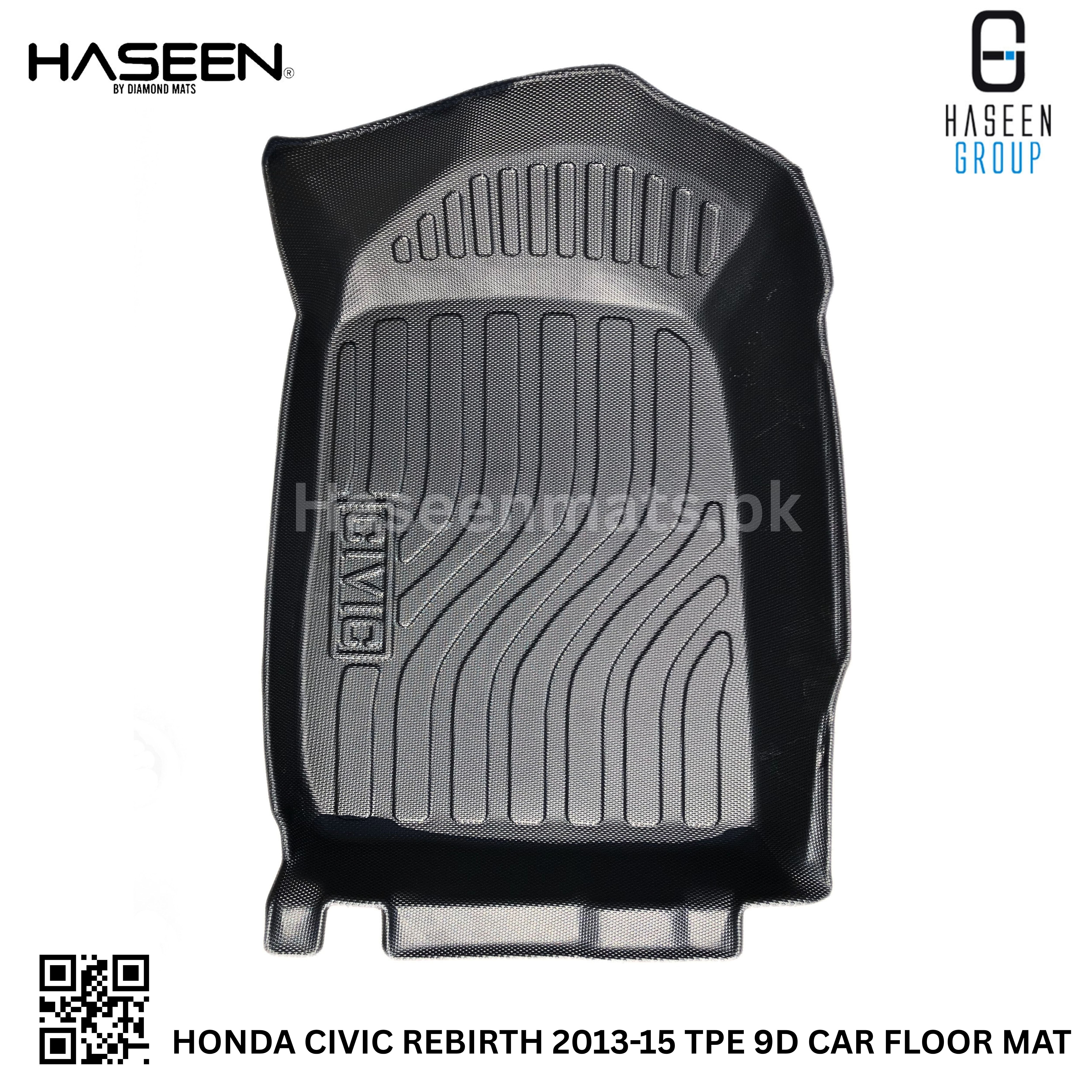 Haseen Honda Civic Rebirth 9D TPE mat waterproof, easy clean