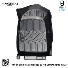Haseen Honda Civic Rebirth 9D TPE mat waterproof, easy clean