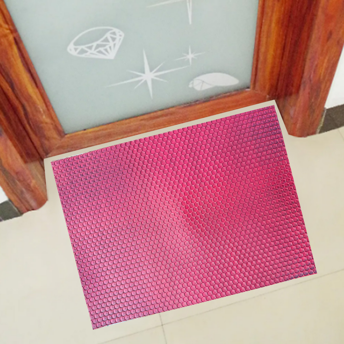 Haseen honeycomb PVC home and office door mat (7)