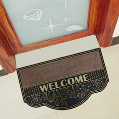 FLORAL WELCOME WITH CARPET DOOR MATS