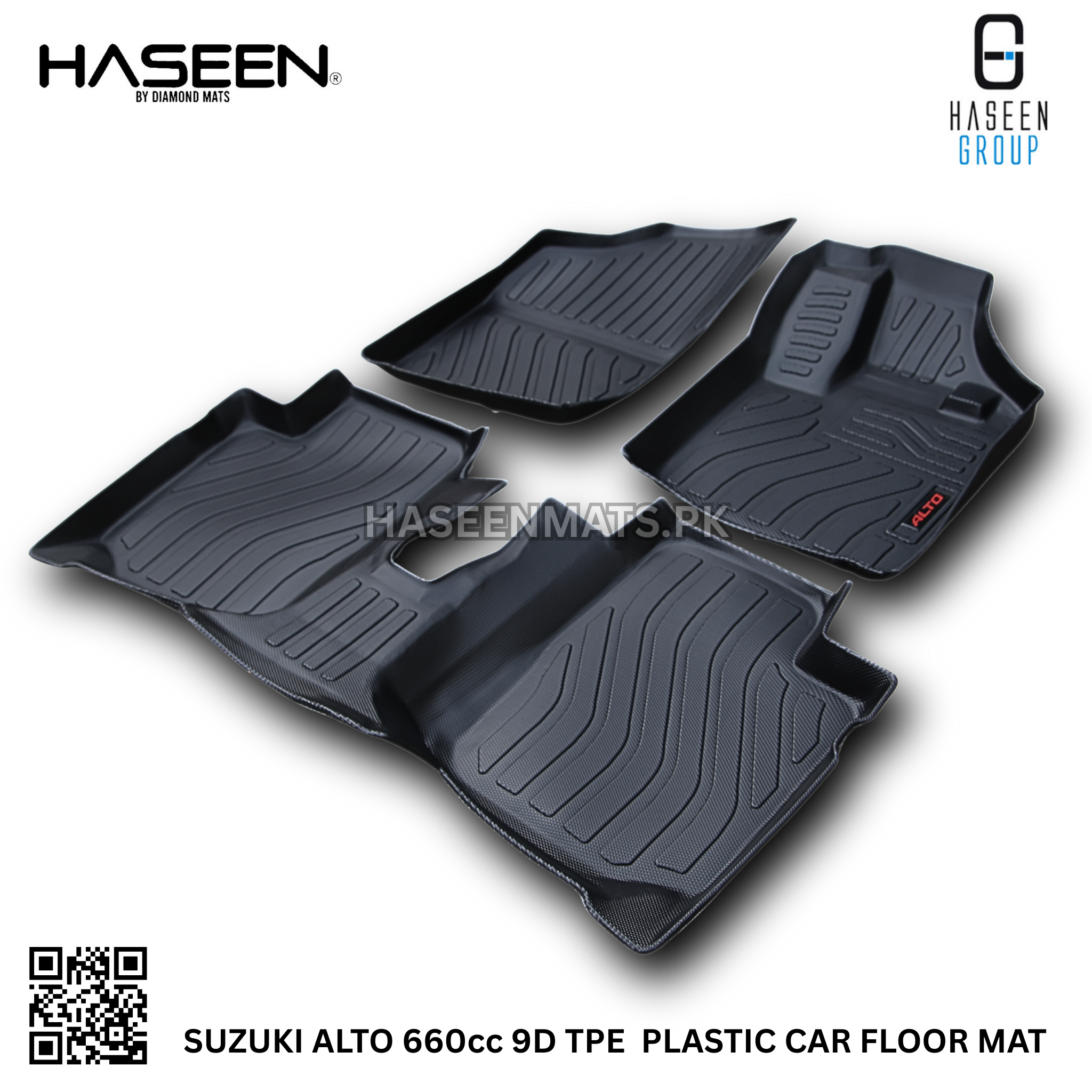 Haseen Suzuki Alto 9D TPE floor liner (2)