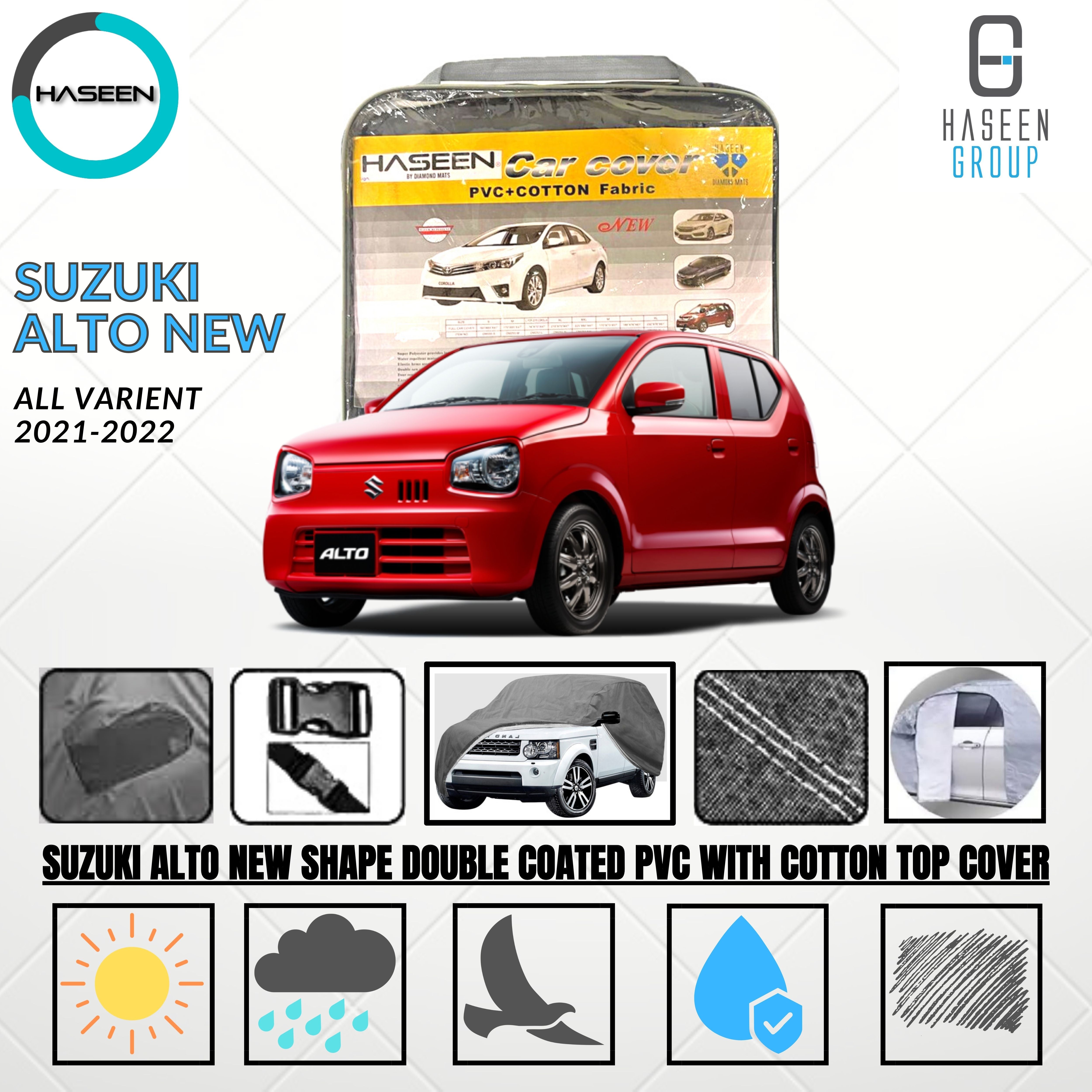 Haseen Spark Suzuki Alto 2019 car top cover, waterproof