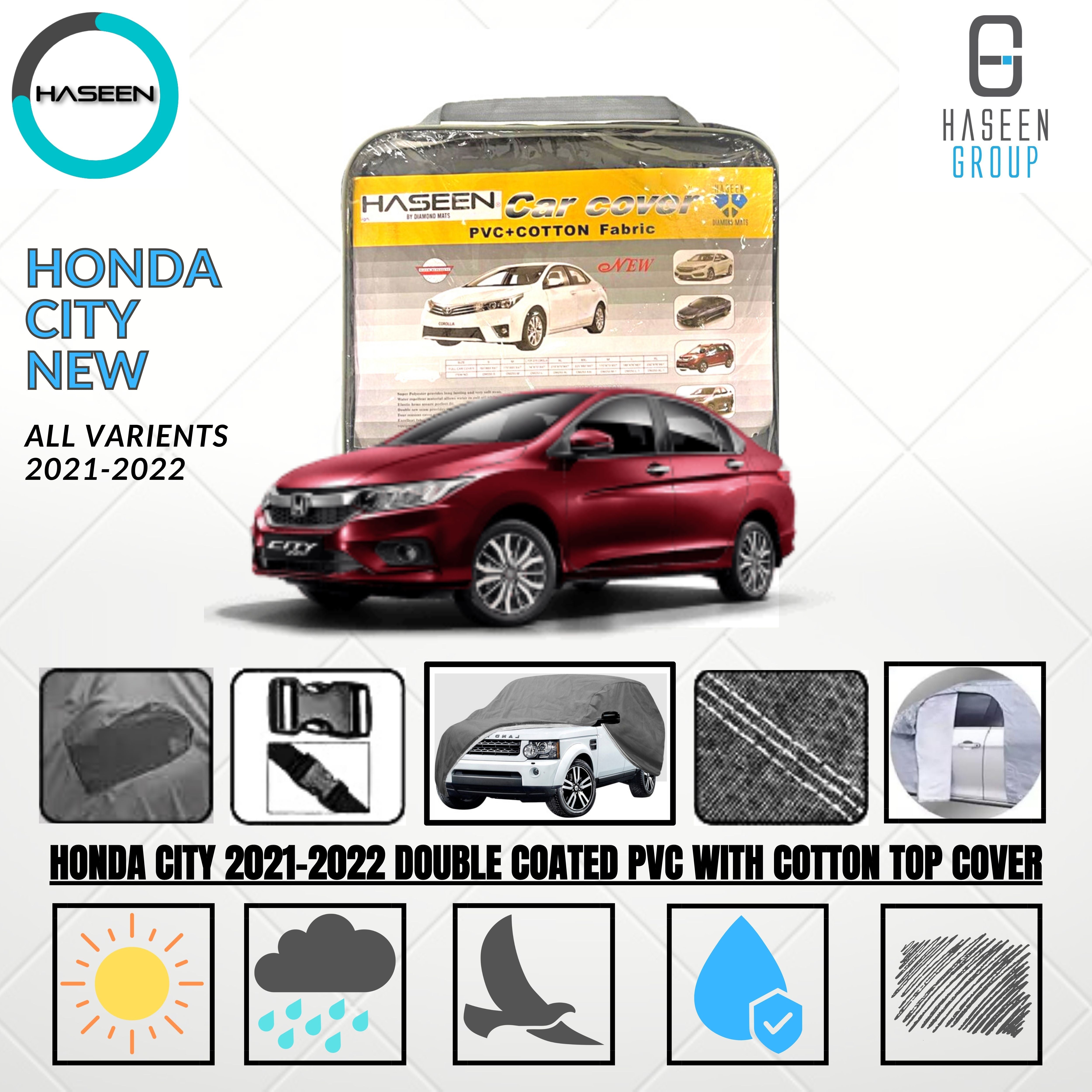 Haseen Spark Honda City 2021-2026 car top cover, waterproof