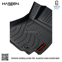 Toyota Corolla latest model 9D TPE plastic mats – elegant and long lasting