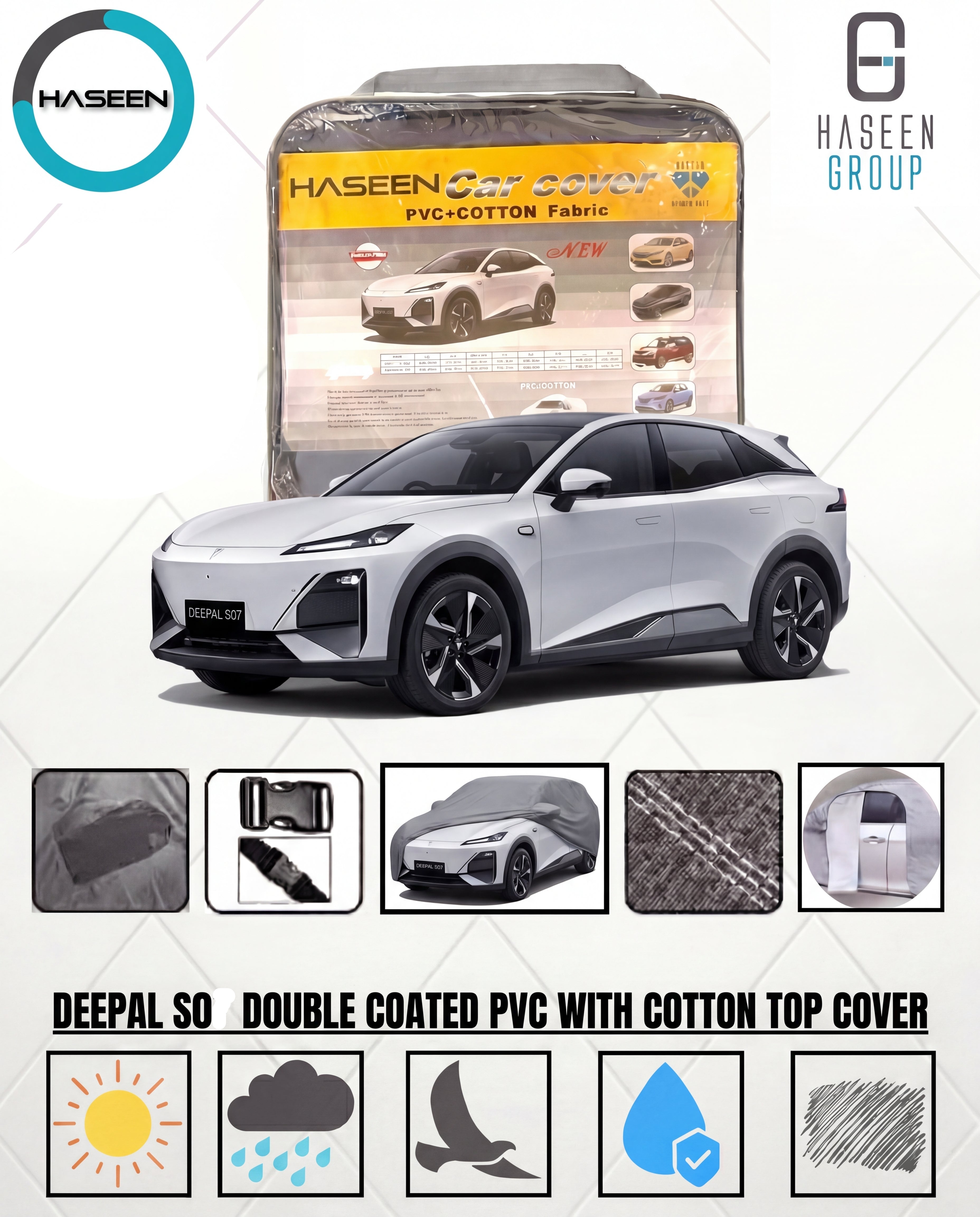 Haseen Spark Deepal S07 all-weather car cover, anti-wind