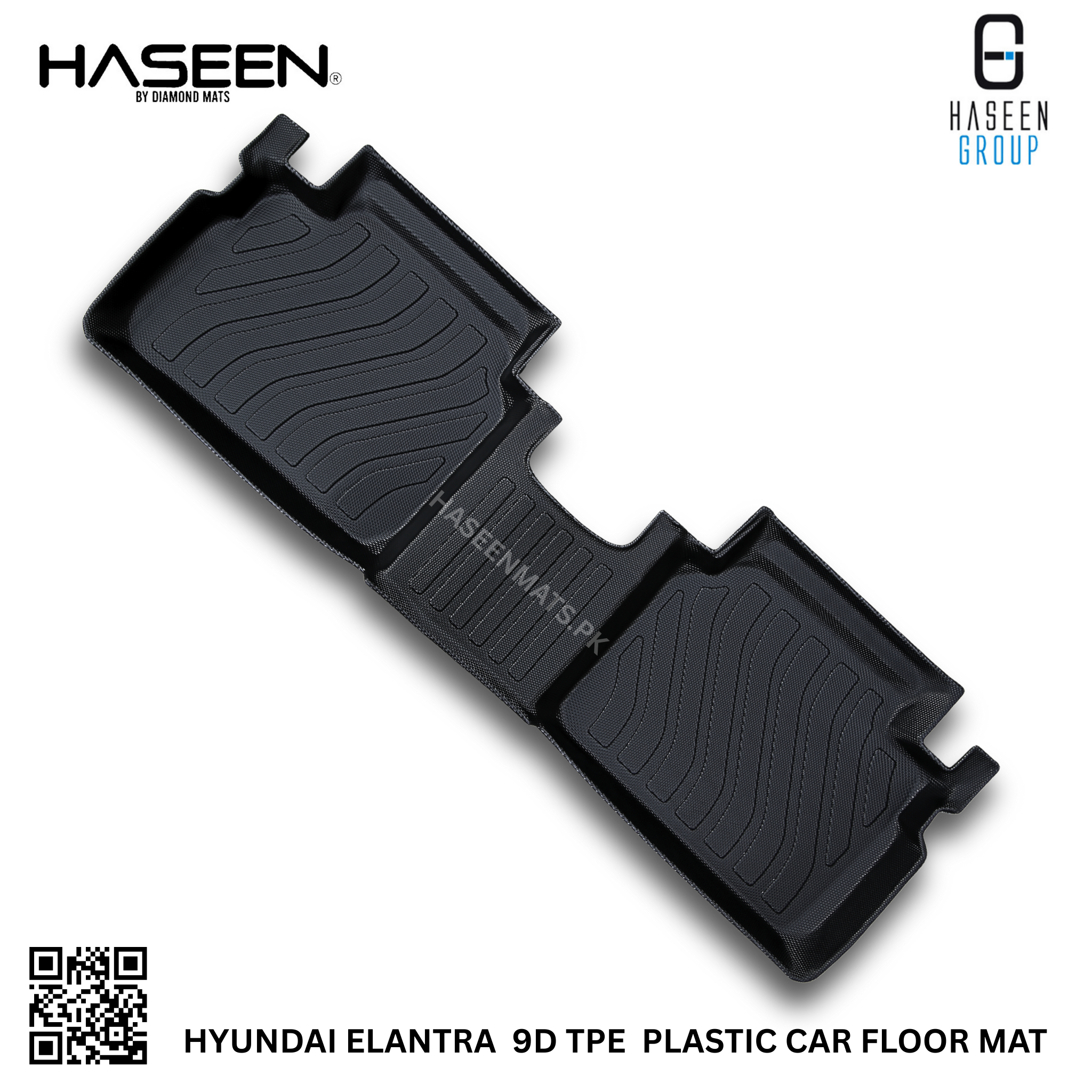 Haseen Hyundai Elantra 9D TPE mat custom fit, GL GLS