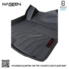 Haseen Hyundai Elantra 9D TPE mat heavy duty, easy clean