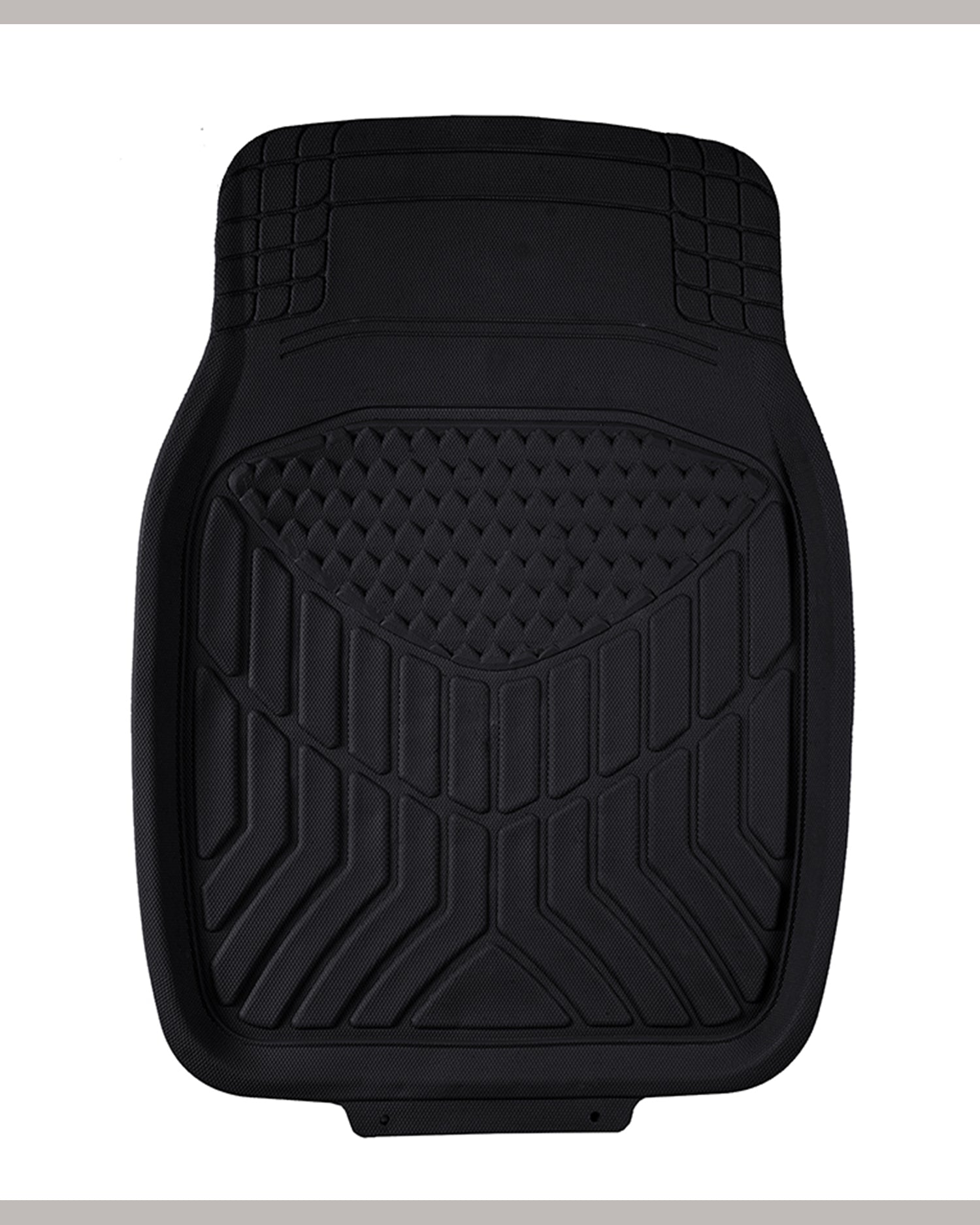 Haseen Universal 903 black PVC Diamond mat set – waterproof anti-slip, made in Pakistan