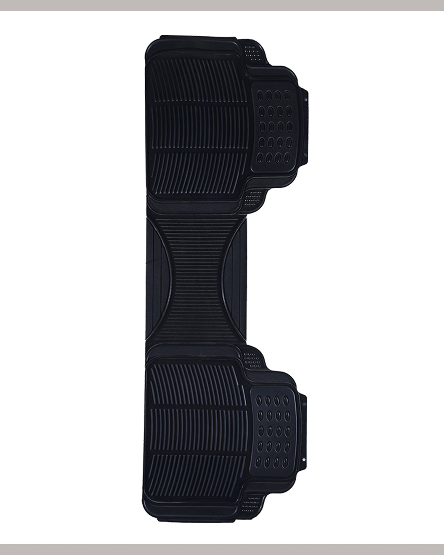 Haseen Universal 333 black PVC car mat – anti-slip rubber backing, stays near pedals