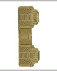 Haseen Universal 333 beige PVC car mat – anti-slip rubber backing, stays near pedals