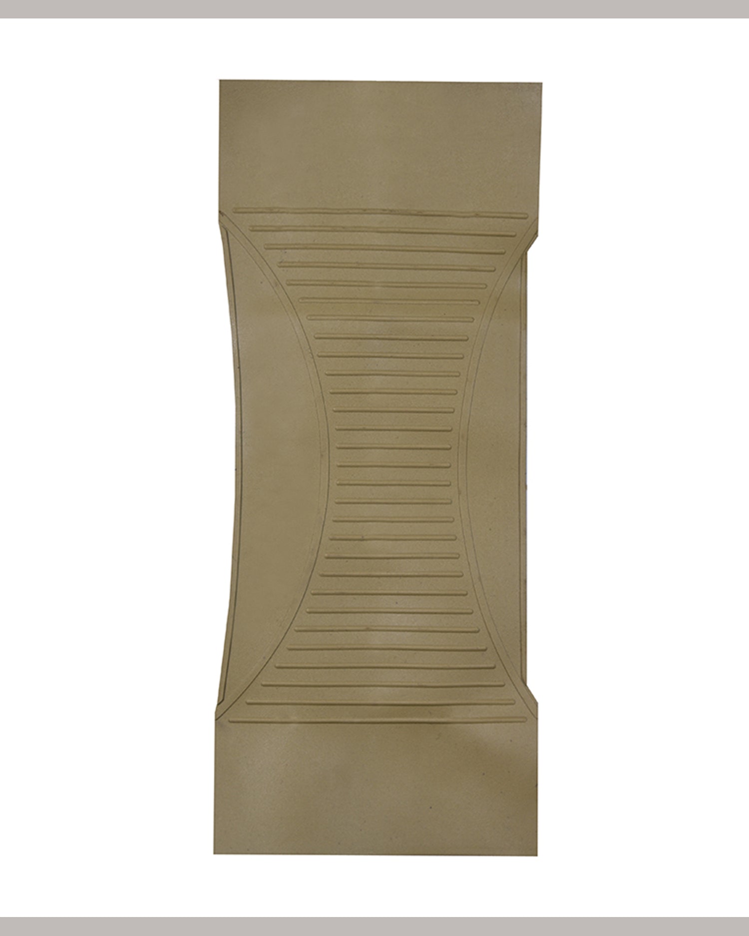 Haseen Universal 077 beige PVC car mat – anti-slip rubber backing, stays near pedals