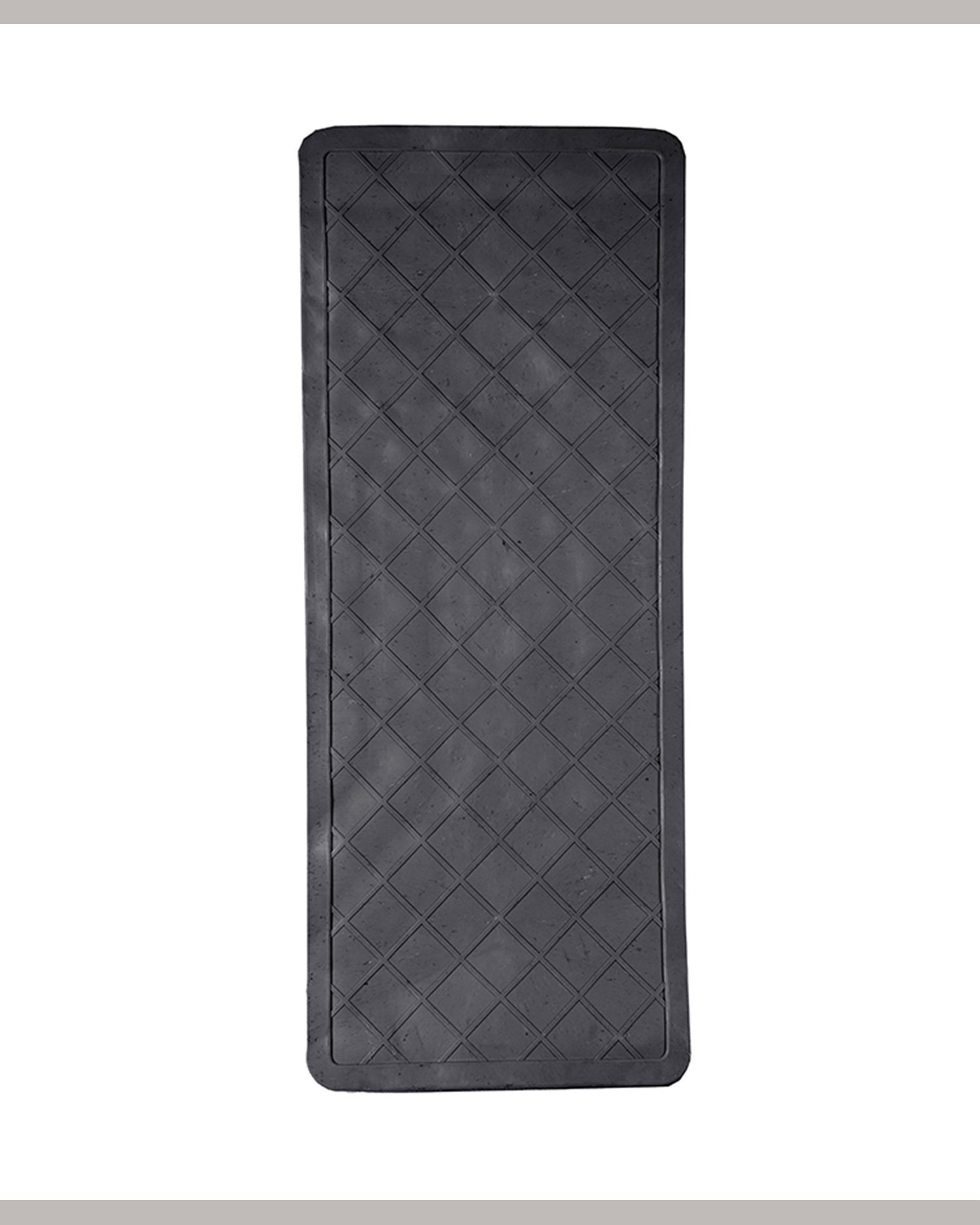 Haseen Universal 903 grey PVC car mat – anti-slip rubber backing, stays near pedals