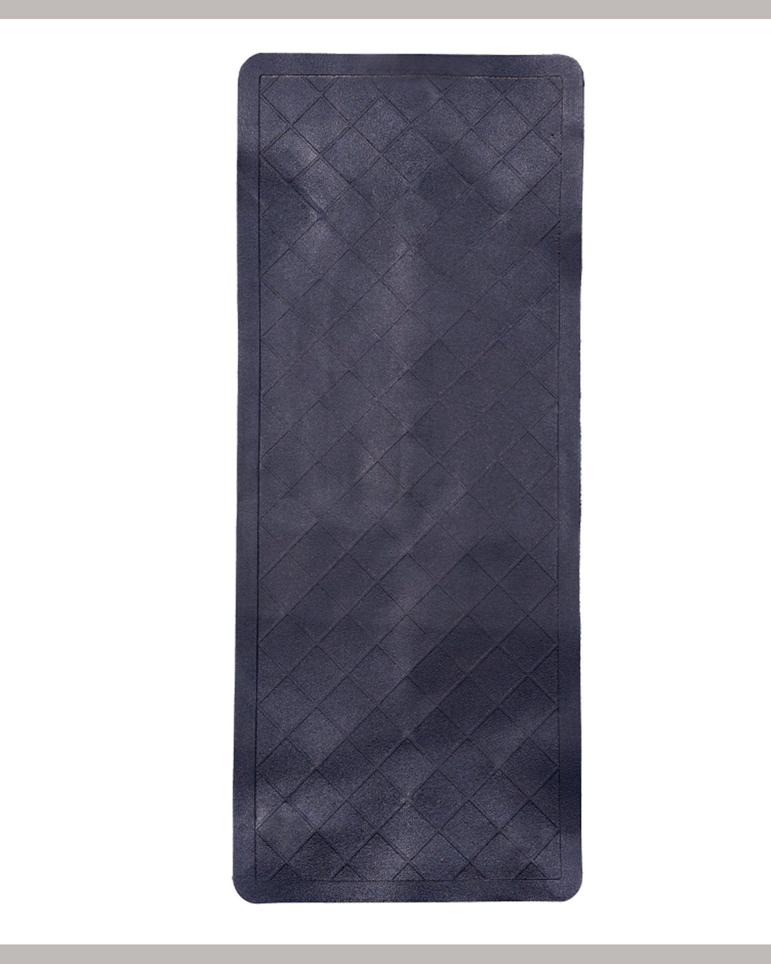 Haseen Universal 077 grey PVC car mat – anti-slip rubber backing, stays near pedals