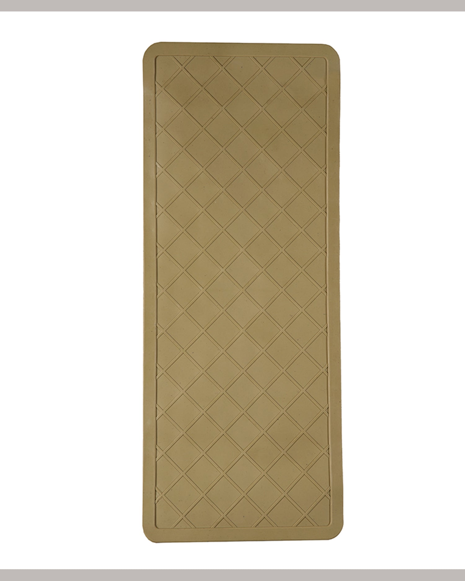 Haseen Universal 901 beige PVC car mat – anti-slip rubber backing, stays near pedals