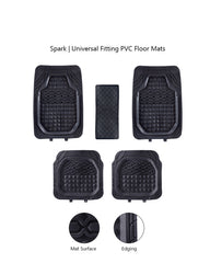 Haseen Universal 999 PVC Diamond car floor mats grey full set – fits almost all cars | Haseen