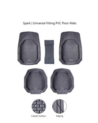 Haseen Universal 901 grey PVC Diamond mat set – waterproof anti-slip, made in Pakistan