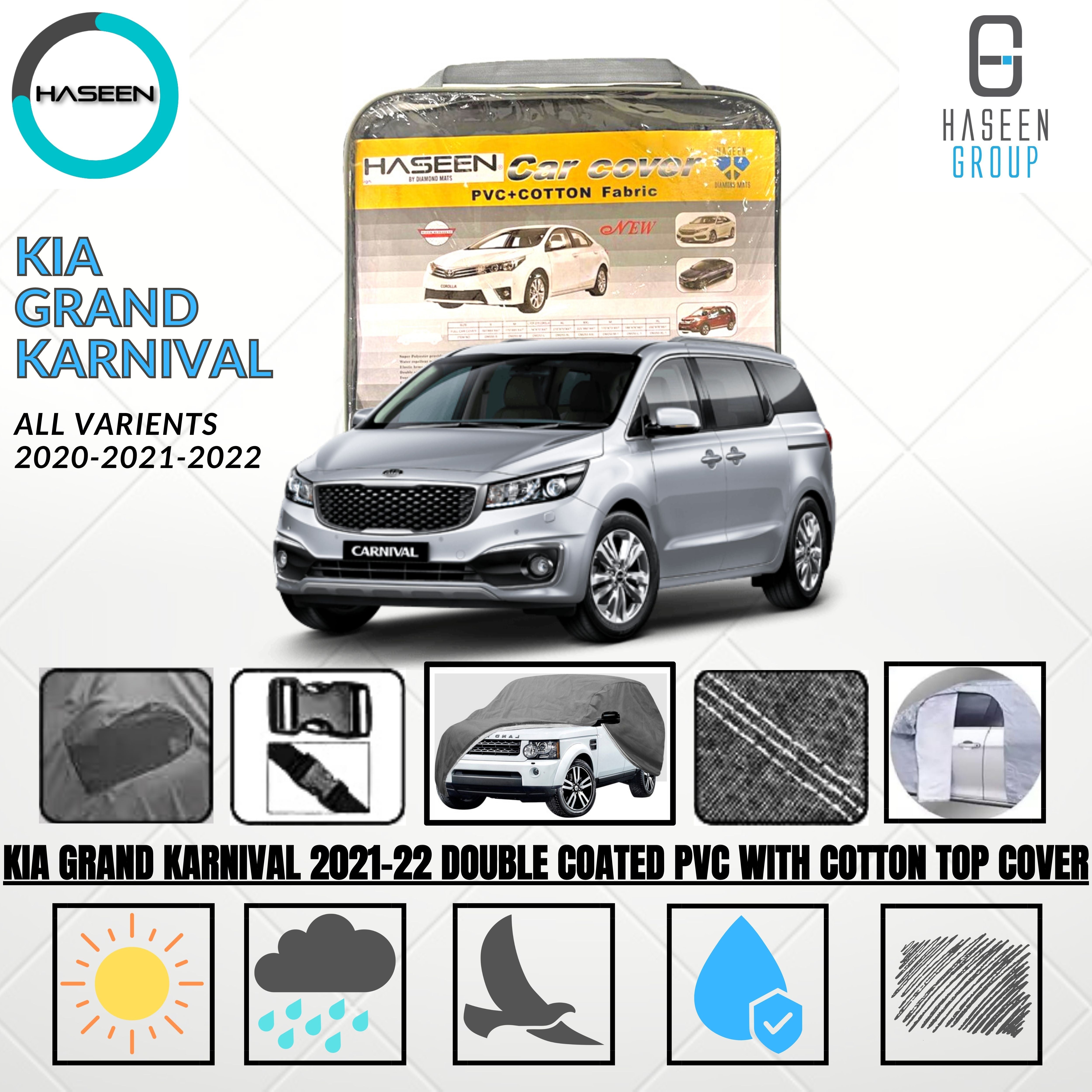 Haseen Spark Kia Grand Carnival car top cover, waterproof