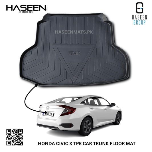 Haseen Honda Civic X 9D TPE cargo liner trunk tray