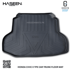 Haseen Honda Civic X trunk mat raised edges, waterproof