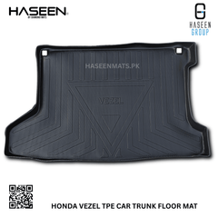 Haseen Honda Vezel TPE boot tray, drop-in fit