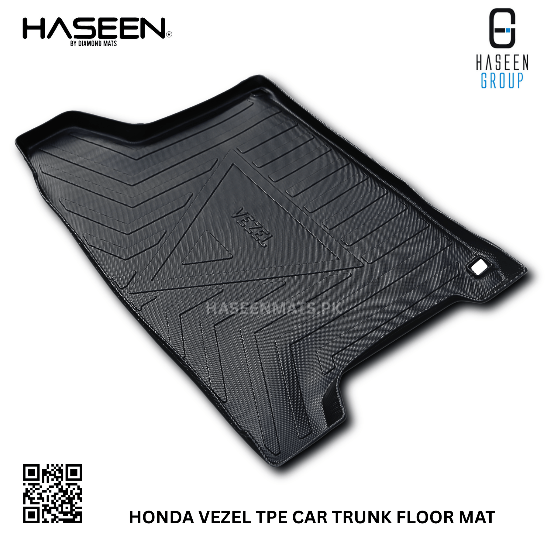 Haseen Honda Vezel TPE trunk mat, non-slip cargo liner