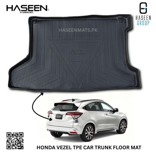 Haseen Honda Vezel 9D TPE trunk tray, boot liner