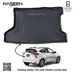 Haseen Honda Vezel 9D TPE trunk tray, boot liner