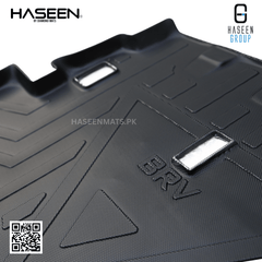 Haseen Honda BR-V trunk mat raised edges, waterproof