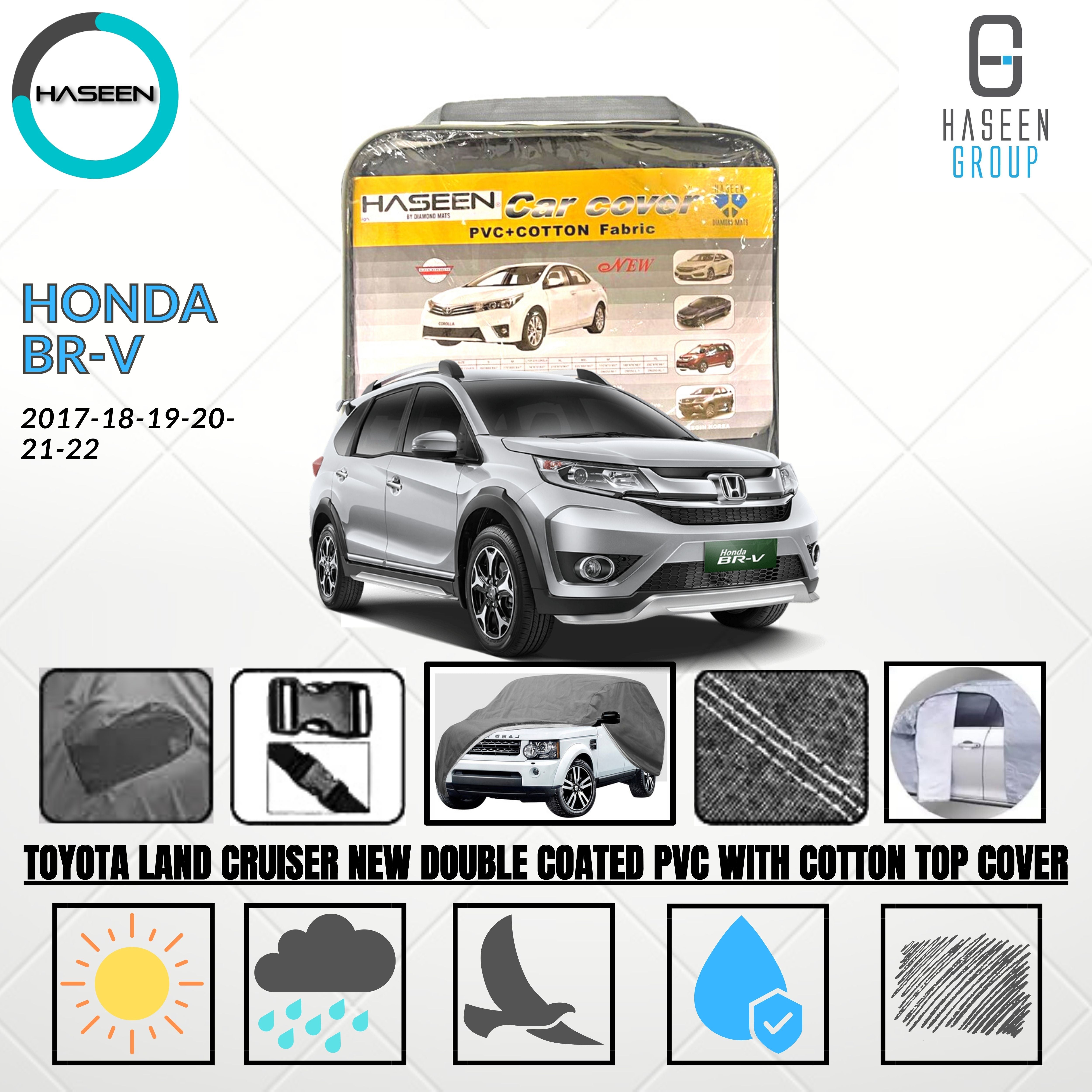 Haseen Spark Honda BR-V 7-seater car top cover, waterproof