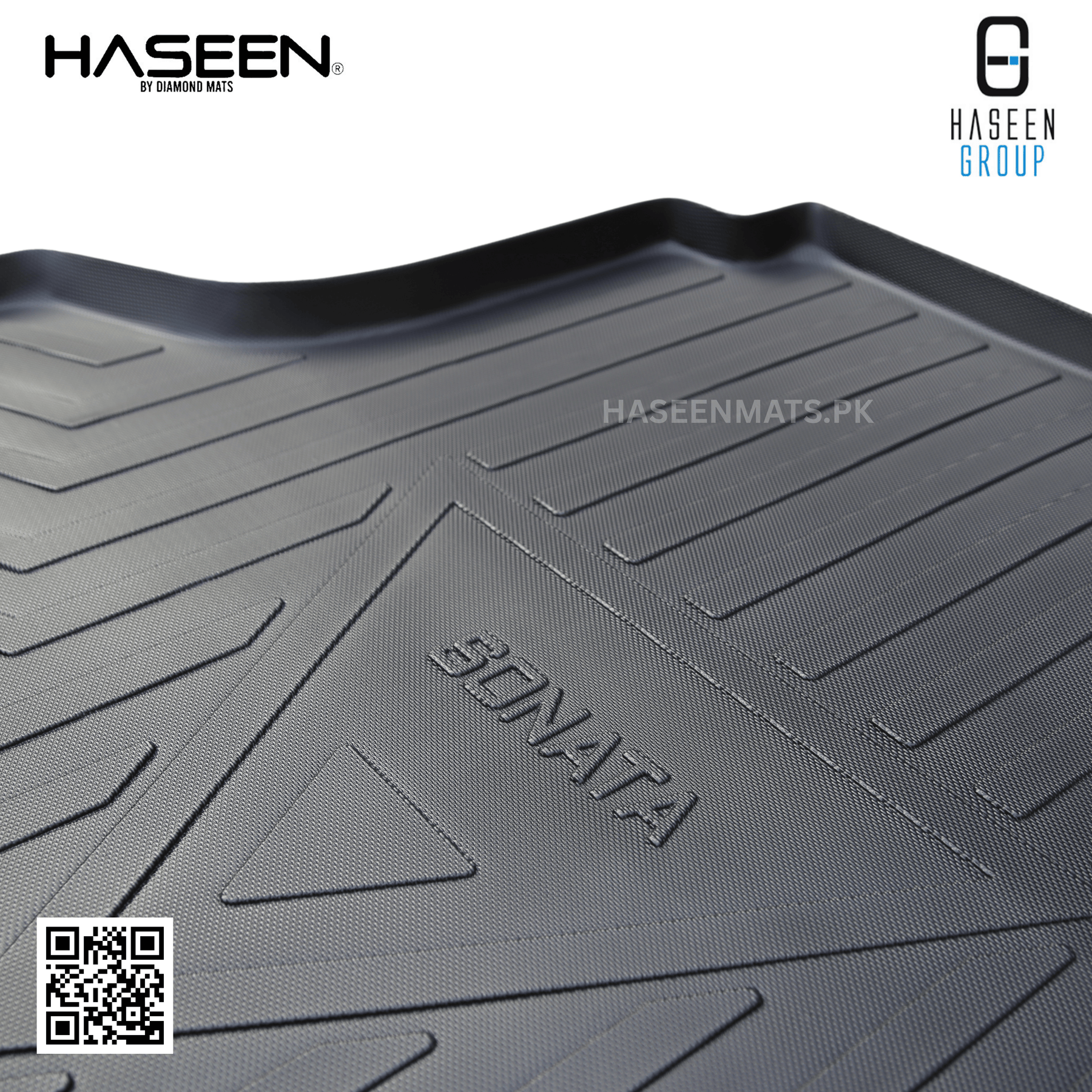 Haseen Hyundai Sonata trunk mat waterproof, easy clean