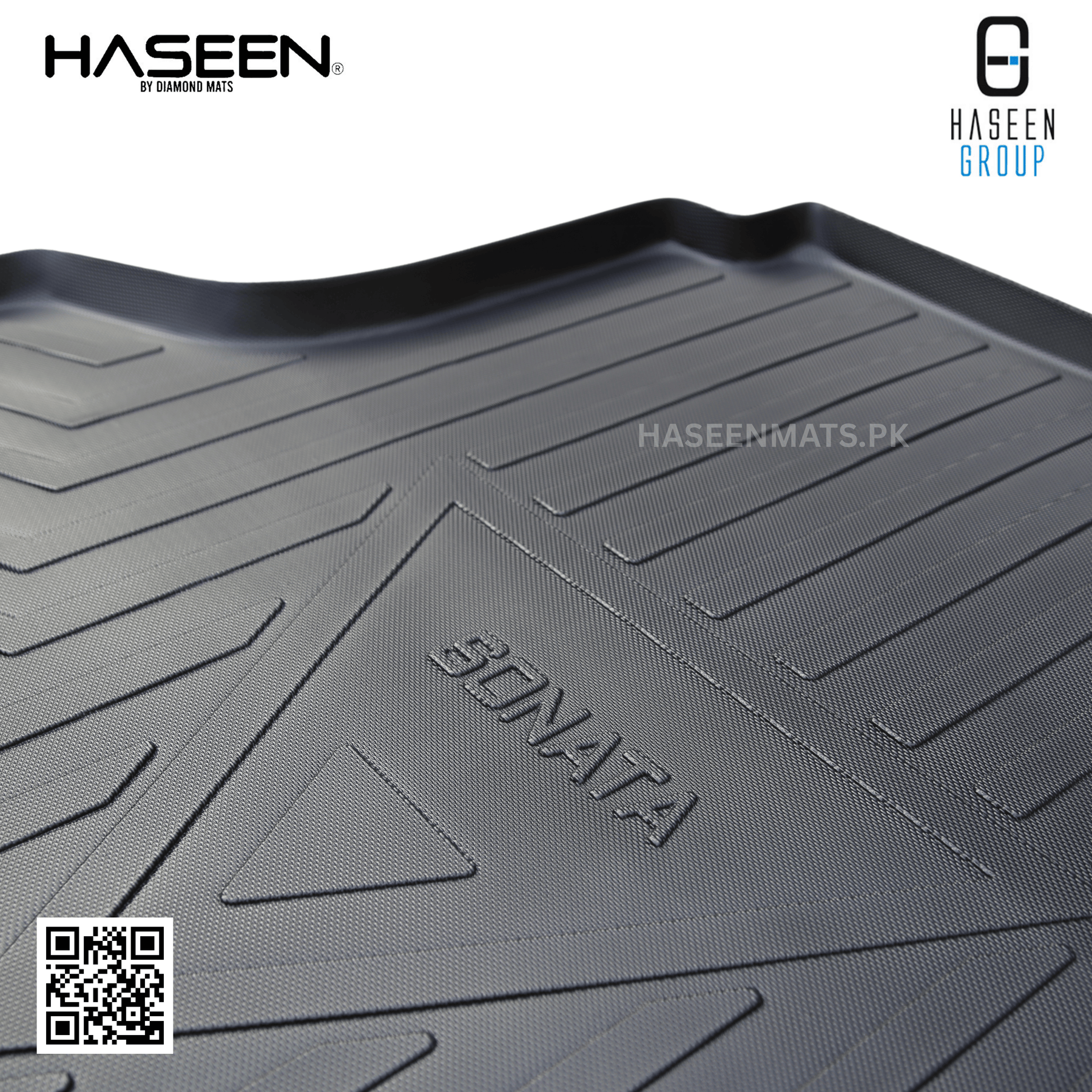 Haseen Hyundai Sonata N Line trunk mat waterproof, non-slip