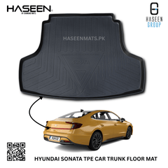 Haseen Hyundai Sonata 9D TPE trunk tray, diggi mat