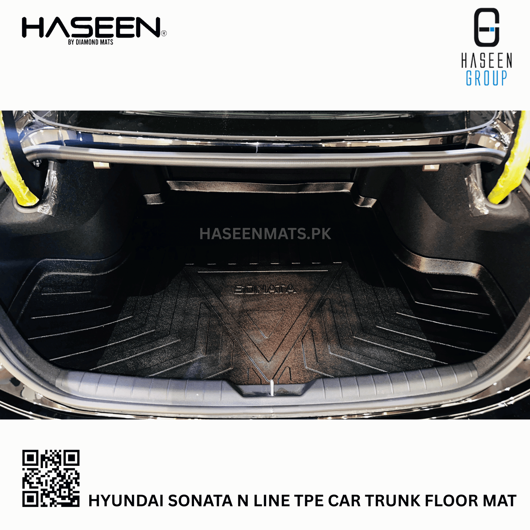 Haseen Hyundai Sonata N Line trunk tray custom fit in boot
