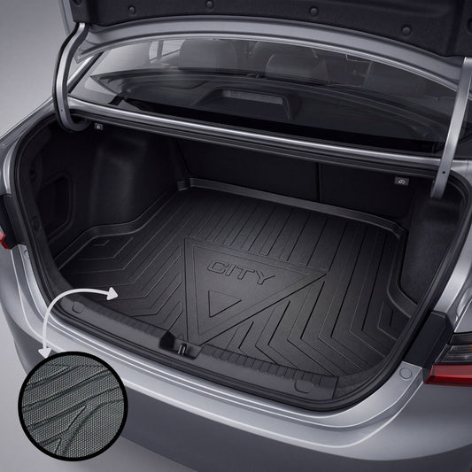 Honda City 2021-2026 TPE Trunk Mat – Diggi Tray Boot Liner, Custom Fit Waterproof | Haseen